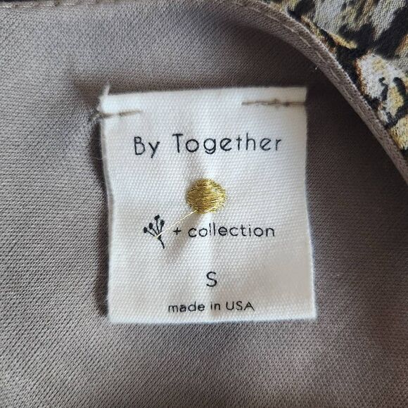 By Together Snakeskin Print Mini Slip Dress Size Small Black and Tan Print Dress - Picture 6 of 8